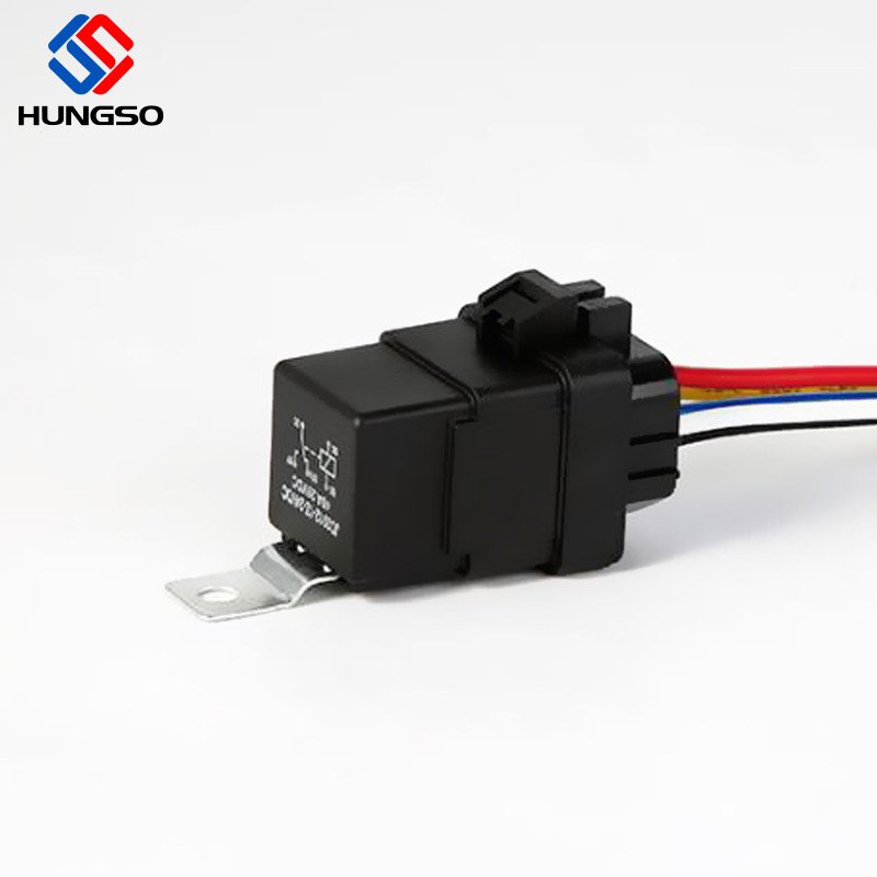 Waterproof Auto Relay JD2912 12v 24v 40a 45a 4 Pin 5 Pin Car Automotive Relay Socket Wire Harness Set