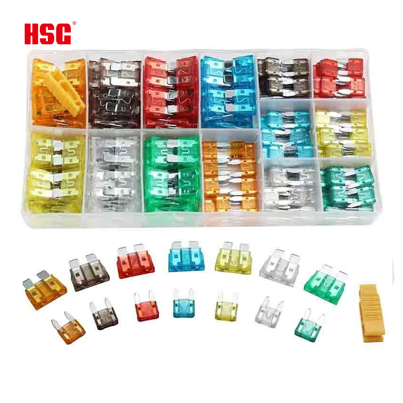 3A 5A 7.5A 10A 15A 20A 25A 30A 35A 40A Car Fuse for Kit Waterproof Electric Relays Mini Fuse Automotive Fuses for 100pcs