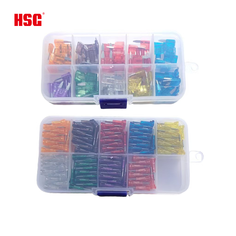 3A 5A 7.5A 10A 15A 20A 25A 30A 35A 40A Car Fuse for Kit Waterproof Electric Relays Mini Fuse Automotive Fuses for 100pcs