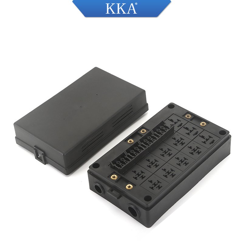 KKA-FB-10R15F Module Relay Fuse Box, Car Fuse Box, Auto Control Box Including 10 Relays and 15 Fuses