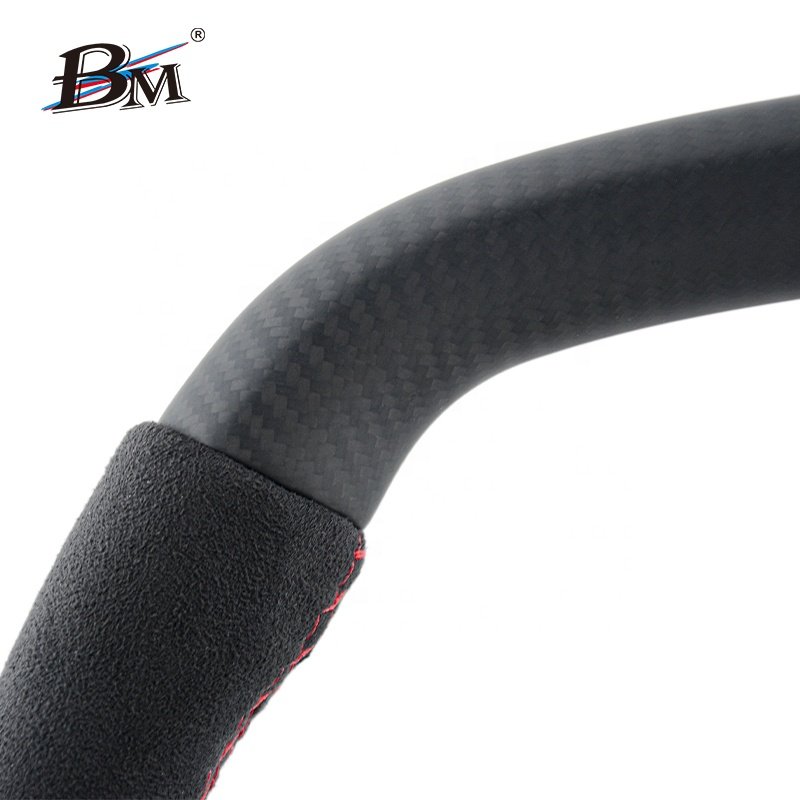 High Quality Matte Carbon Black Suede Steering Wheel For CHEVROLET Corvette C8 Interior Accessories By BM Wholesale