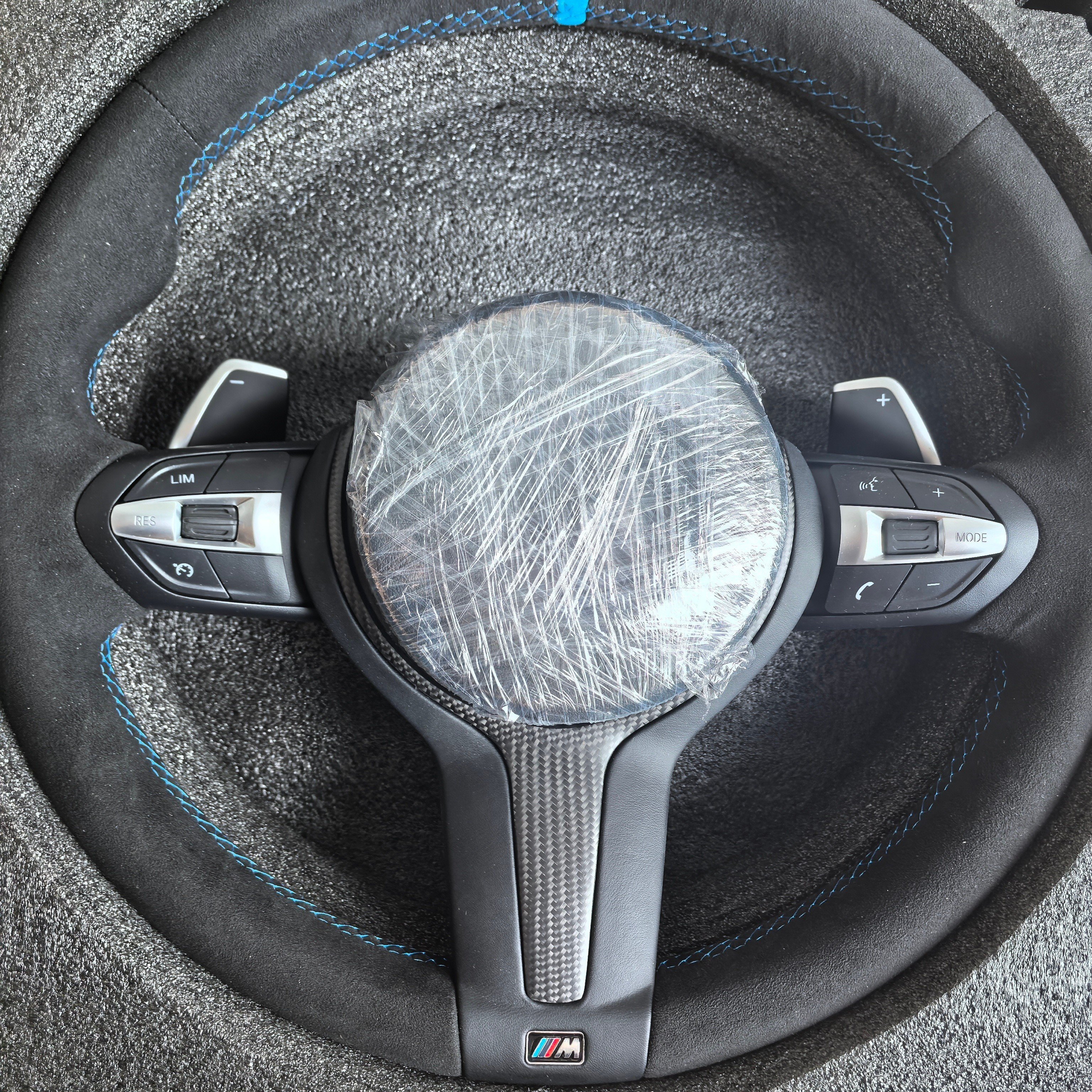 BMW 135i 2013 Modified Leather Alcantara Steering Wheel For BMW F10 F30 Car Steering Wheel