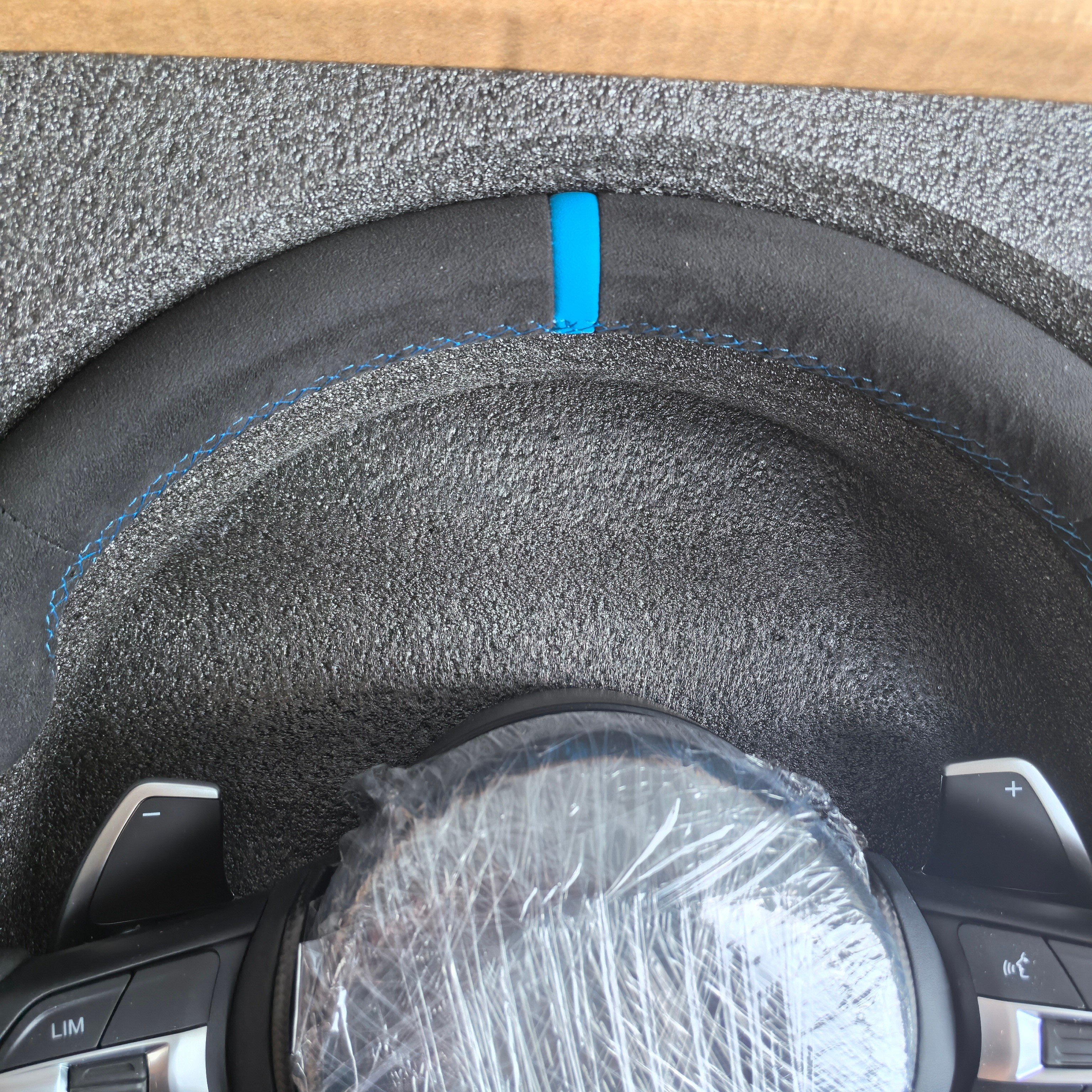 BMW 135i 2013 Modified Leather Alcantara Steering Wheel For BMW F10 F30 Car Steering Wheel