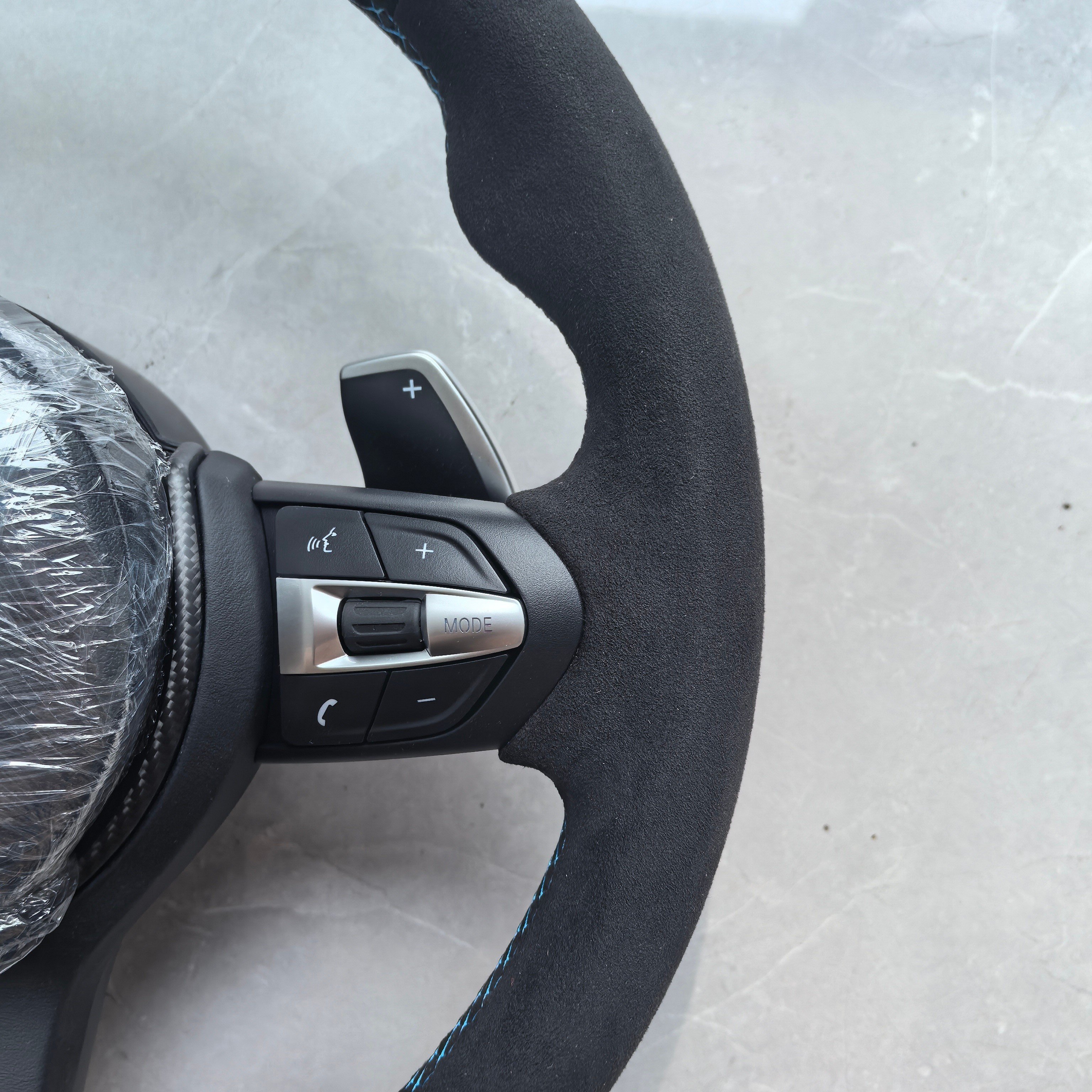 BMW 135i 2013 Modified Leather Alcantara Steering Wheel For BMW F10 F30 Car Steering Wheel