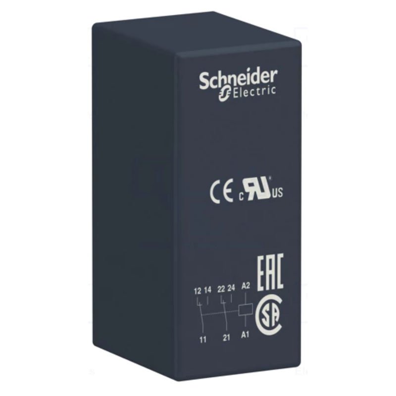 Schneider RSB2A080FD Interface Plug-in Relay, Harmony Electromechanical Relays, 8A, 2CO, 110V DC