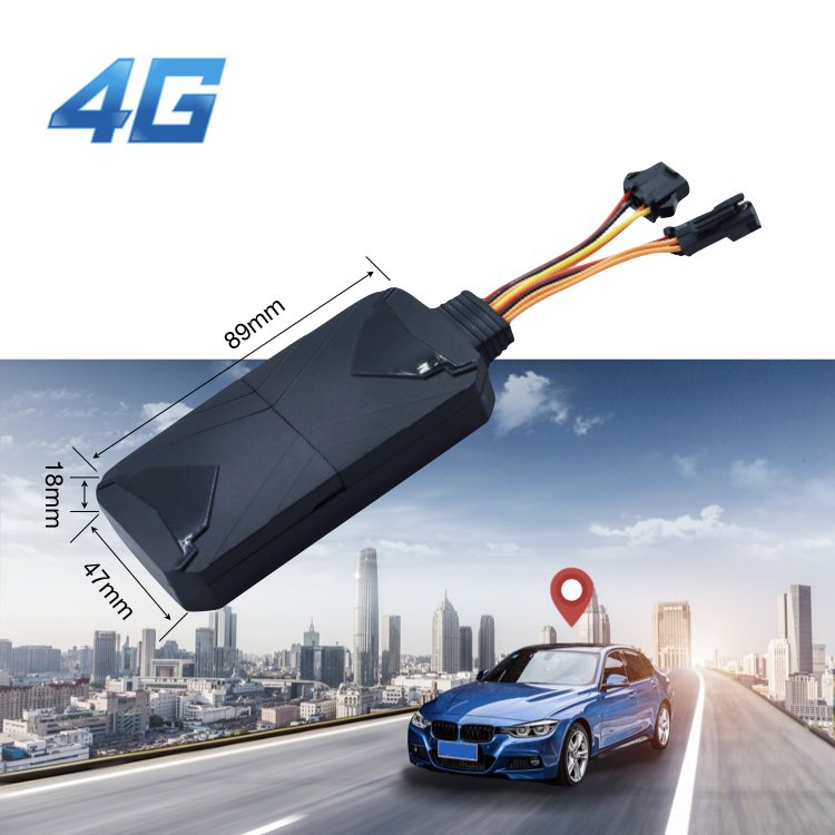 LK980 Wire Vehicle GPS Tracker with SOS RELAY MIC Voice GPS Tracker for Car and Motorcycle 4G Waterproof Black