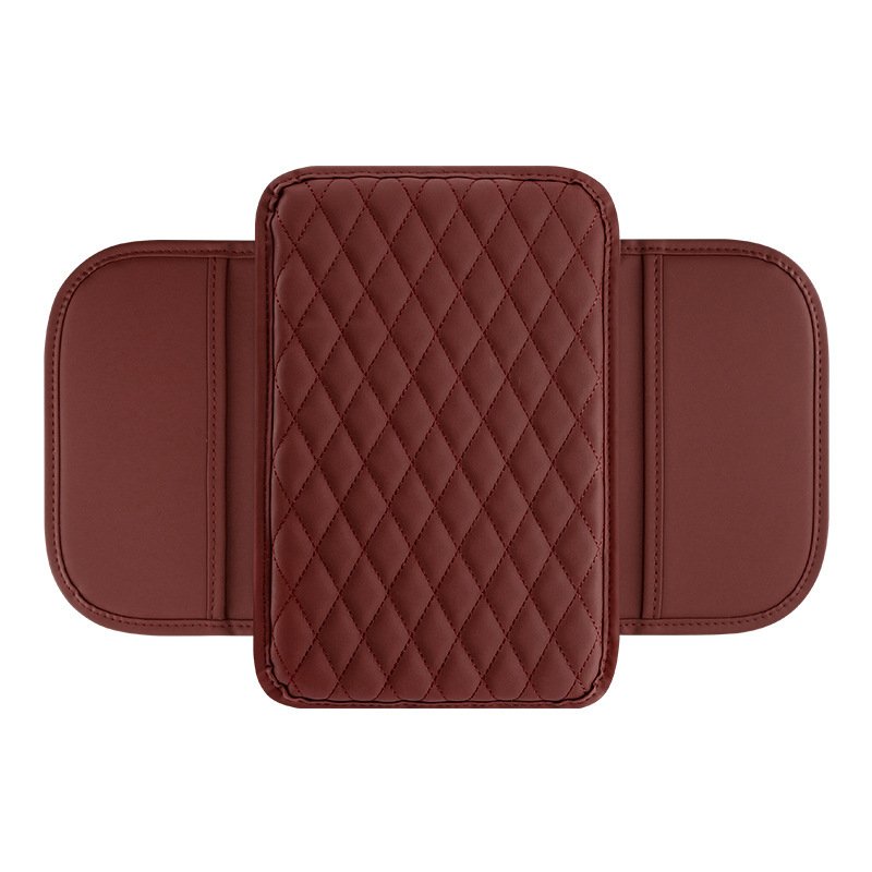 Car armrest box pad multifunctional double pocket storage bag car central armrest box sponge heightening pad cover