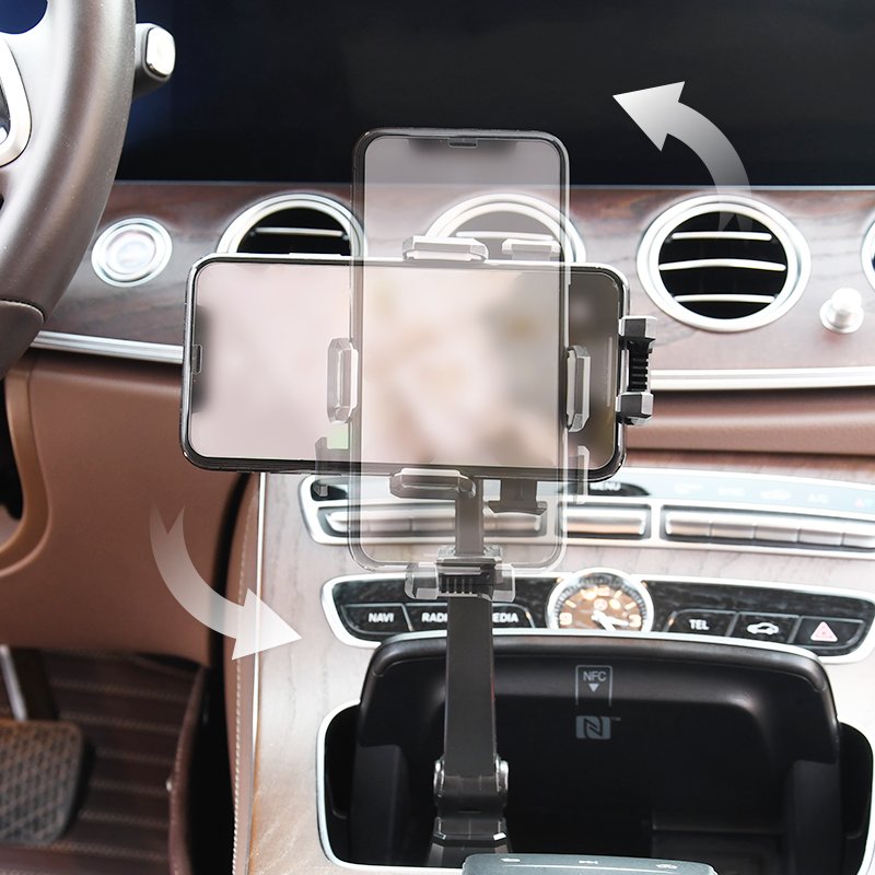 Adjustable Cup Holder Phone Mount for Car No Shaking Car Cup Phone Holder Cell Phone Holder Mount for Car Truck- SUV