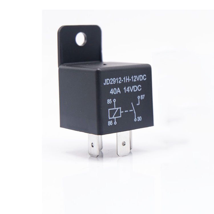 Auto Relay 40A Relay 12V 4 Pin Automotive Relay for Car with Plastic Bracket