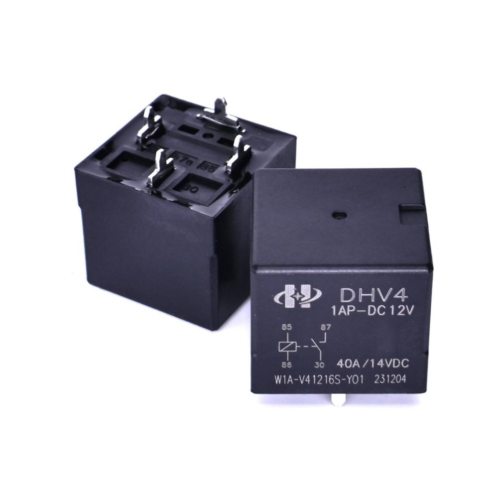 DHV4-1C-DC24V automotive relay 40A auto relay 12V general purpose power relay quick connect terminal PCB