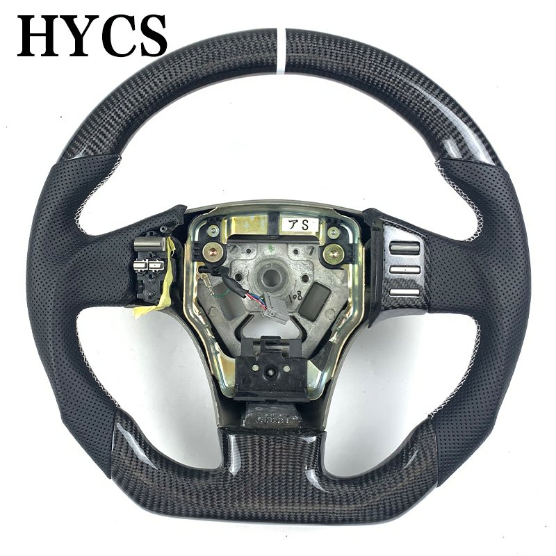 Car Interior Accessories For Nissan 350z For Lnfiniti FX35 FX37 FX50 2003-2008 Carbon Fiber Steering Wheel
