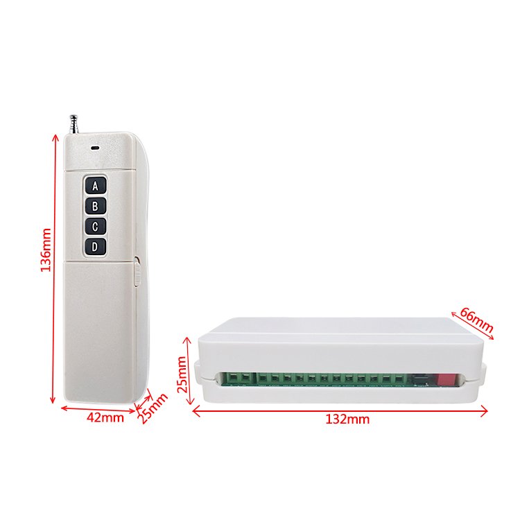 4 Channel 220V Wireless Remote Control Switch 433mhz ON/OFF Wireless Rf Relay Module for Smart Home Lamp & Light