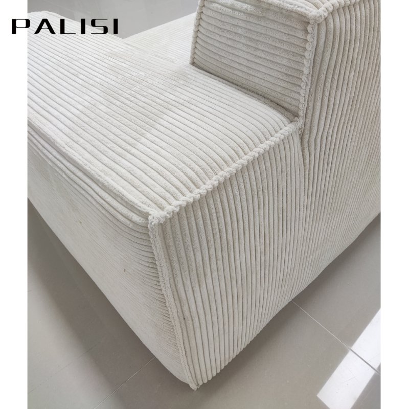 Space Saving Modular Compressed Sofa Furniture Tofu Cube Design Sofa Modern Corduroy Fabric Sectional Compression Sofa
