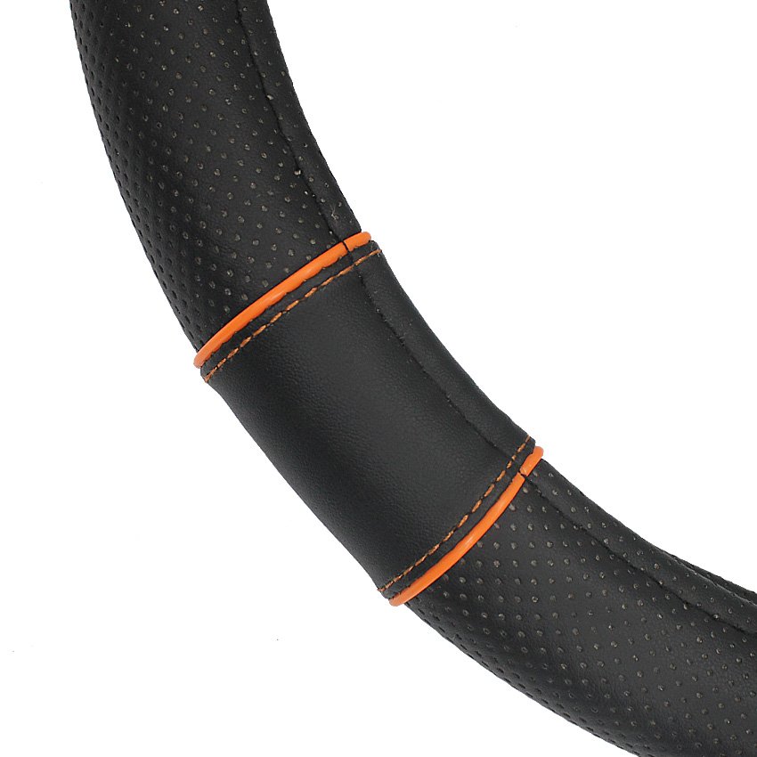Anti-skid and durable universal PU leather car Steering Wheel Cover with Fashion Style