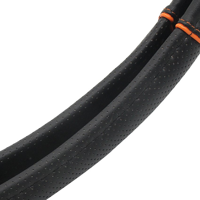 Anti-skid and durable universal PU leather car Steering Wheel Cover with Fashion Style