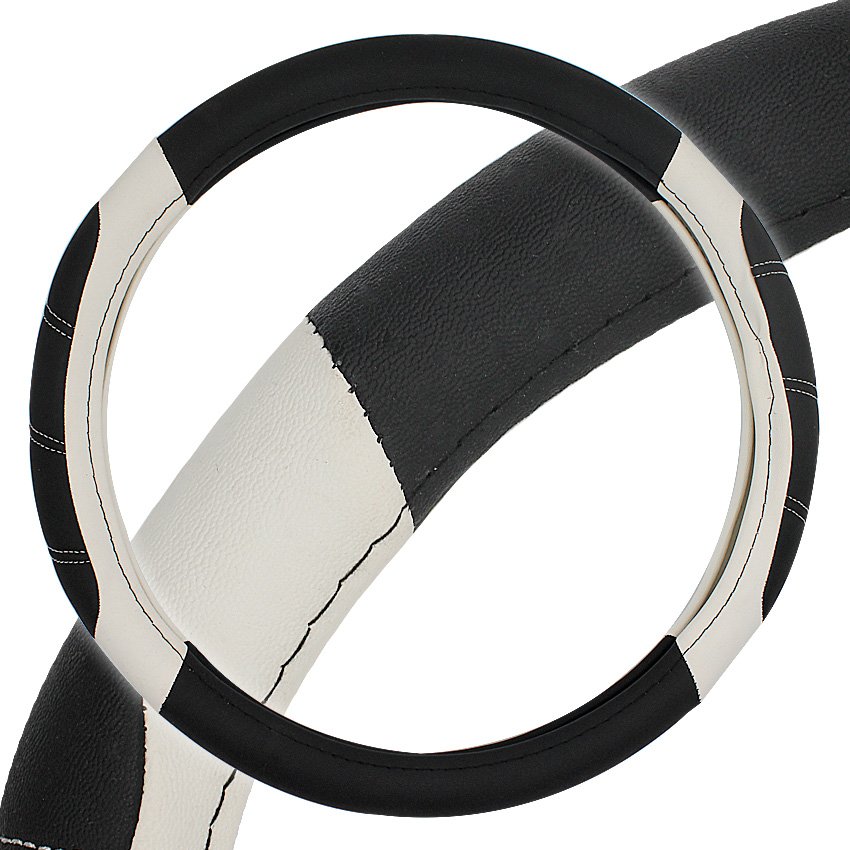 Anti-skid and durable universal PU leather car Steering Wheel Cover with Fashion Style