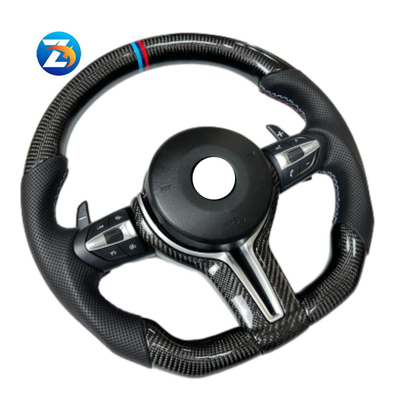 M Sports F10/F30 LED Carbon Fiber Steering Wheel With Real Carbon Fiber For BMW 1/2/3/4/5/6 /7 Series