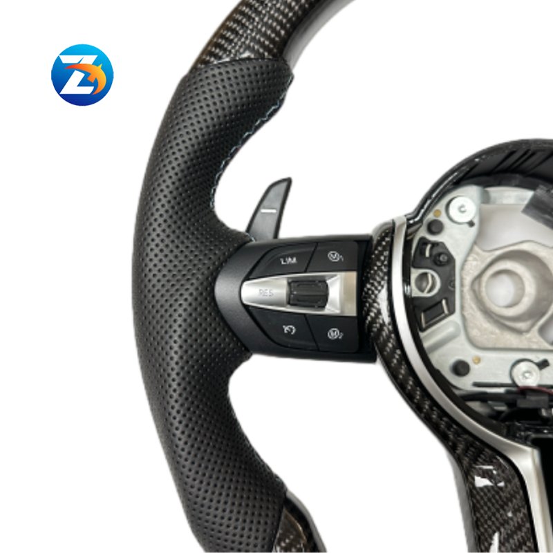 M Sports F10/F30 LED Carbon Fiber Steering Wheel With Real Carbon Fiber For BMW 1/2/3/4/5/6 /7 Series