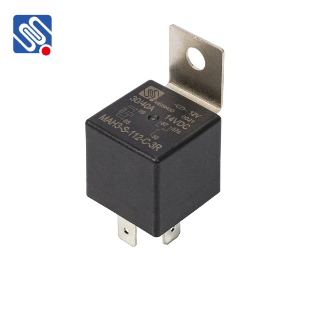 Meishuo MAH3-S-112-C-3R 30A/40A Automotive Wire Harness Relay 12V 5 Pins Auto Car Electrical Relay With Bracket