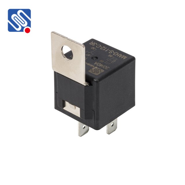 Meishuo MAH3-S-112-C-3R 30A/40A Automotive Wire Harness Relay 12V 5 Pins Auto Car Electrical Relay With Bracket