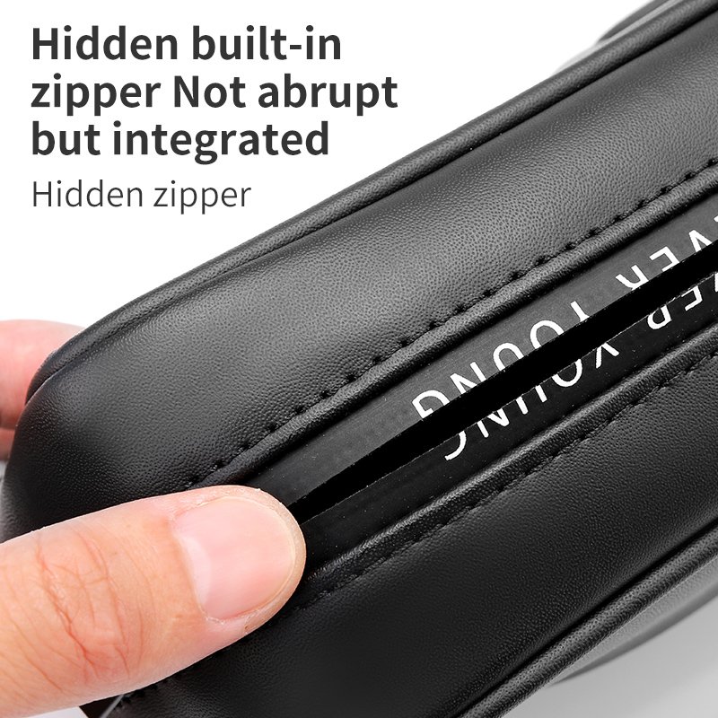 New Leather Car Tissue Box Hanging Portable Armrest Seat Back Sun Visor Holder Auto Interior Storage Bag Decoration Accessories