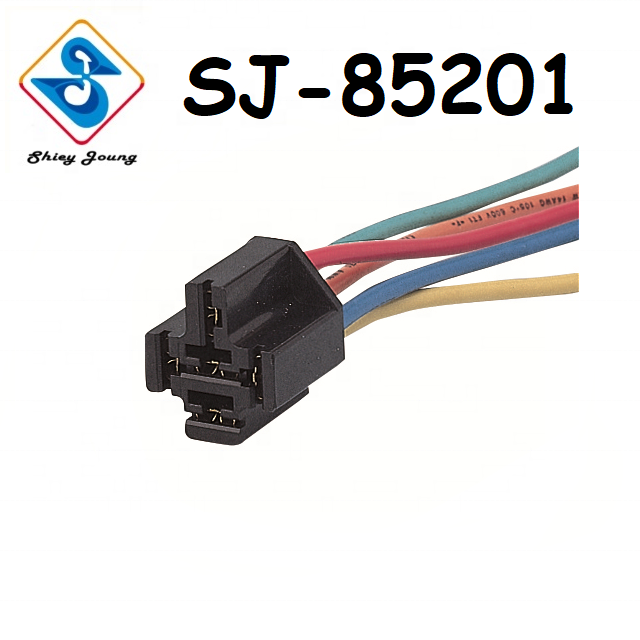 5 Color Coded Leads Mini Relay Wiring Harness Female Assembly Plug 5 Pin Auto Connector Harness