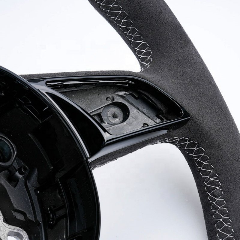 Carbon fiber magnetic shift paddles steering wheel Sports leather steering wheel auto accessories