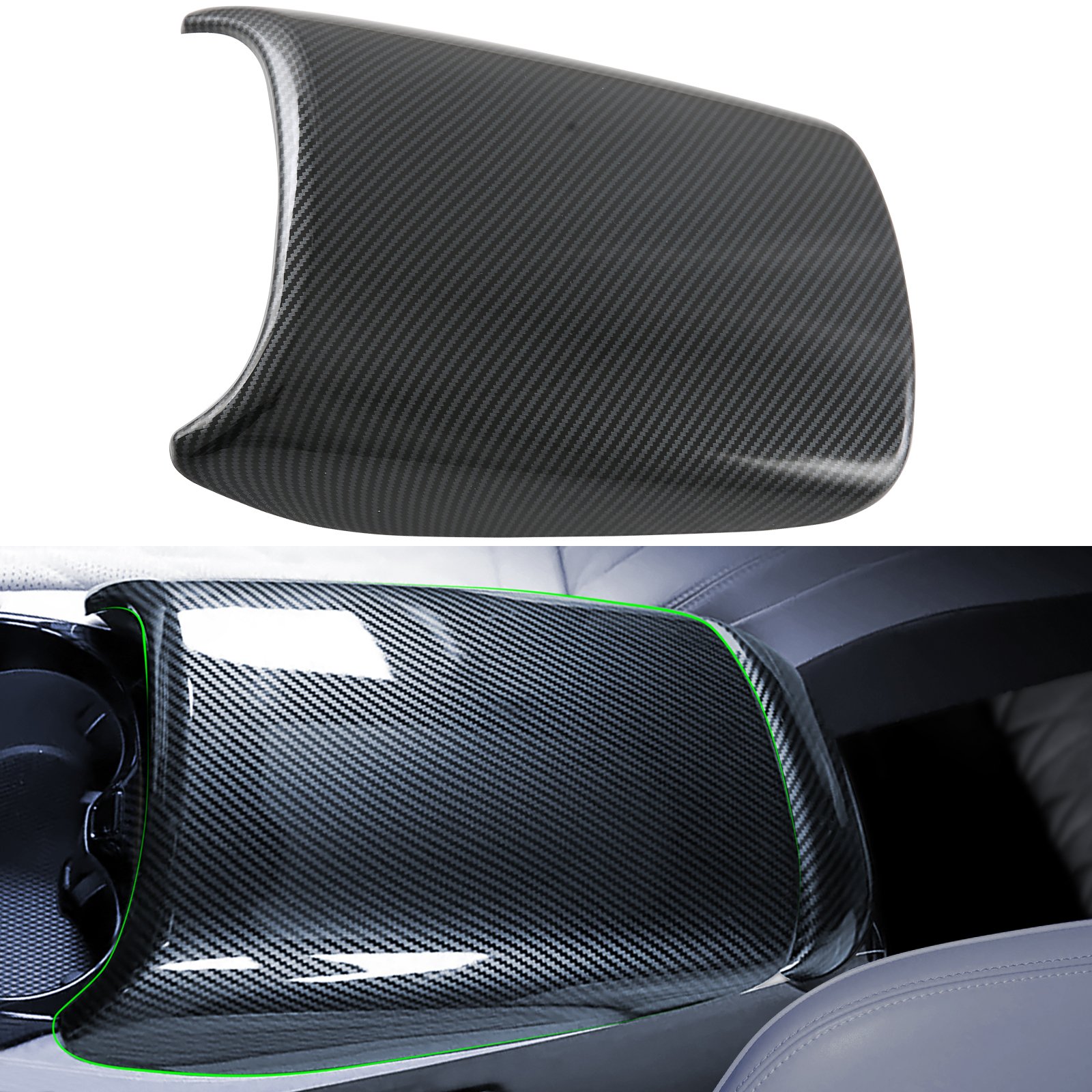 ABS Car Auto Parts Decoration Armrest Box Cover Storage Box Frame Accessories Body Kits for BYD Seal 2022
