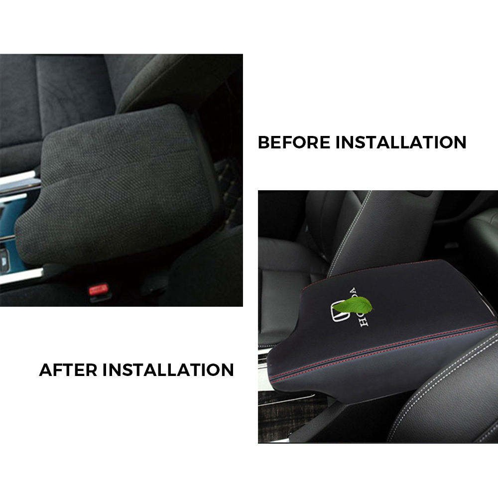 Sell Well Auto Center Console Leather Pad Central Consoles Armrest Box Protector Interior Trim for Accord