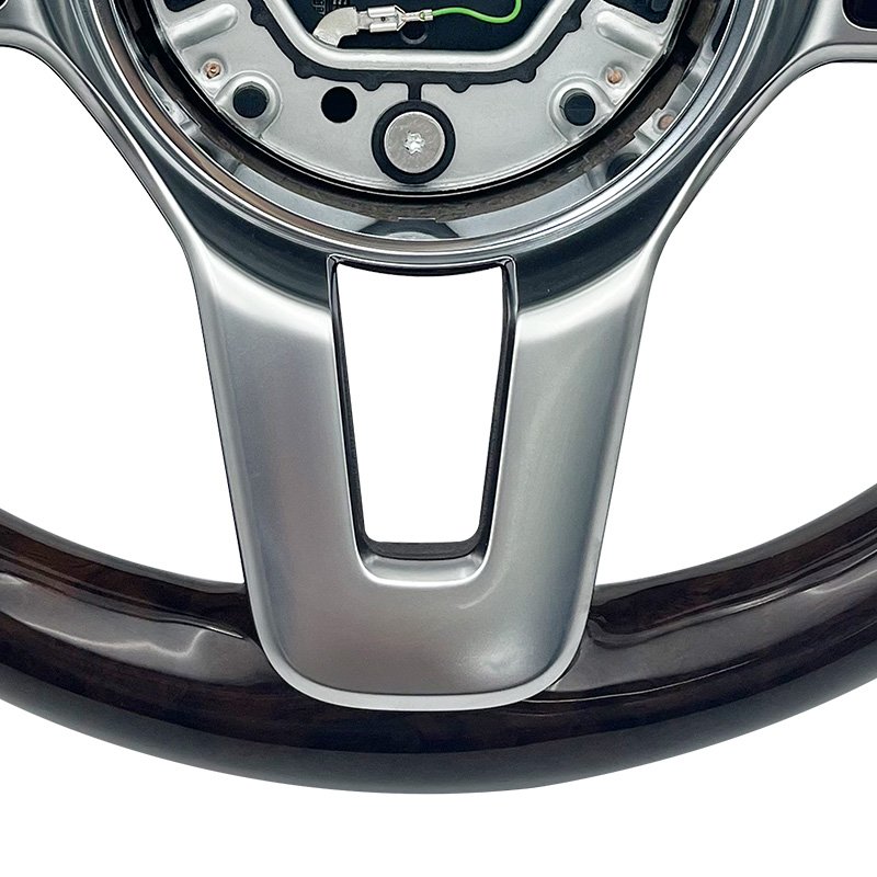 For Mercedes Benz A GLA B GLB C GLC E GLE CLS Sport Brown Leather Steering Wheel ZC-801-M24-F