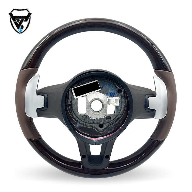 For Mercedes Benz A GLA B GLB C GLC E GLE CLS Sport Brown Leather Steering Wheel ZC-801-M24-F
