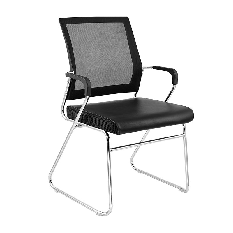 Modern Mesh Office Chair With Fabric Seat Stackable for Conference Training School Hotel Hospital Meeting Chair