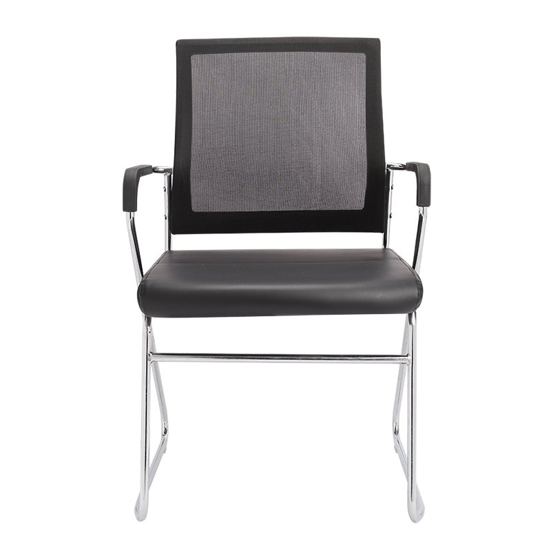 Modern Mesh Office Chair With Fabric Seat Stackable for Conference Training School Hotel Hospital Meeting Chair