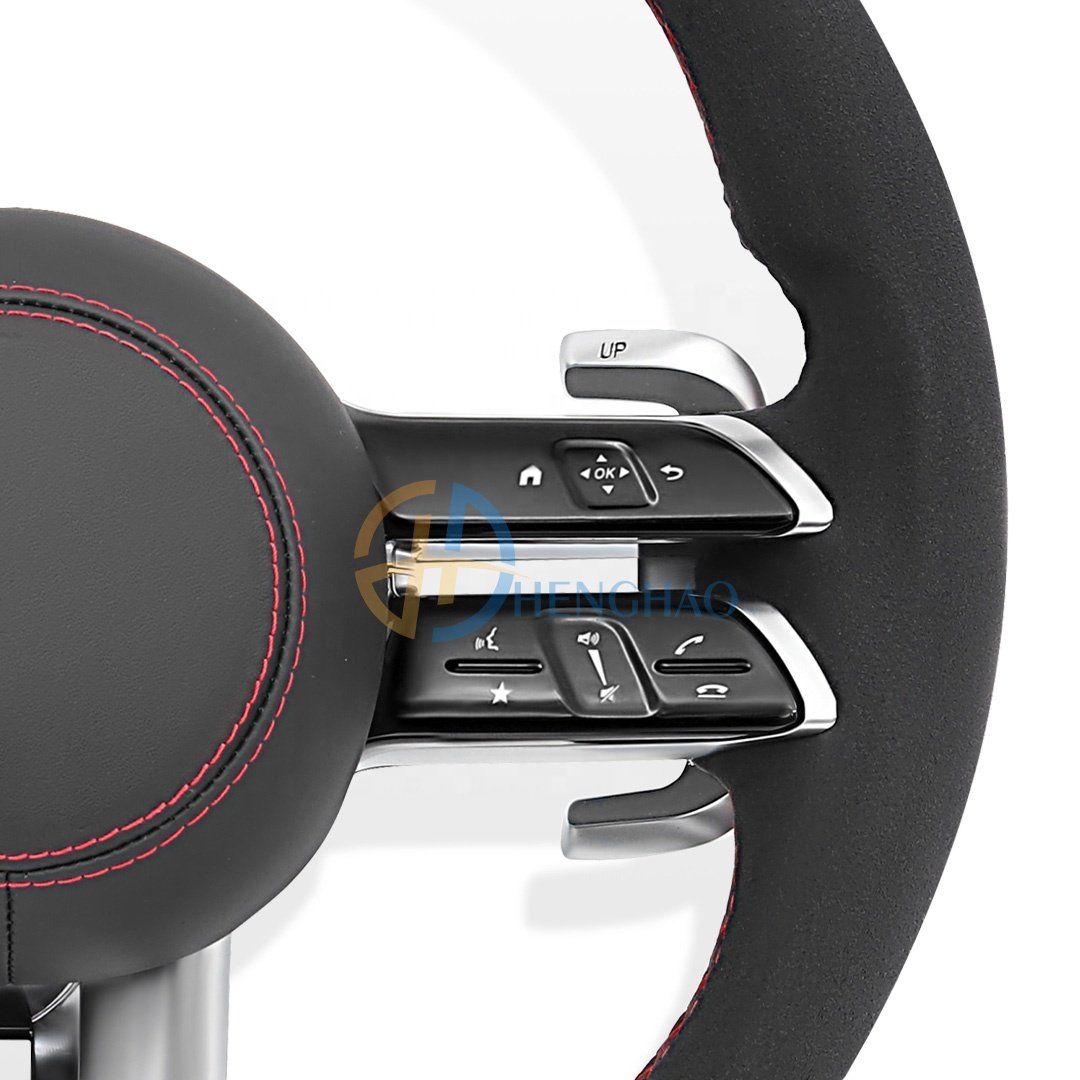 Custom Dragonfly Leather Steering Wheel For Mercedes Benz W205 W463 W166 W204 C-Class E-Class G-Class AMG Sports Steering Wheel
