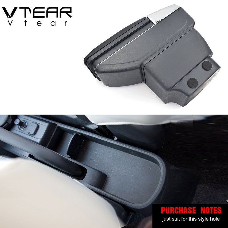 Vtear for Mazda 2/demio Armrest Box Central Store Content Storage Box Interior Arm Rest Cup Holder Car-styling Accessories 08-14