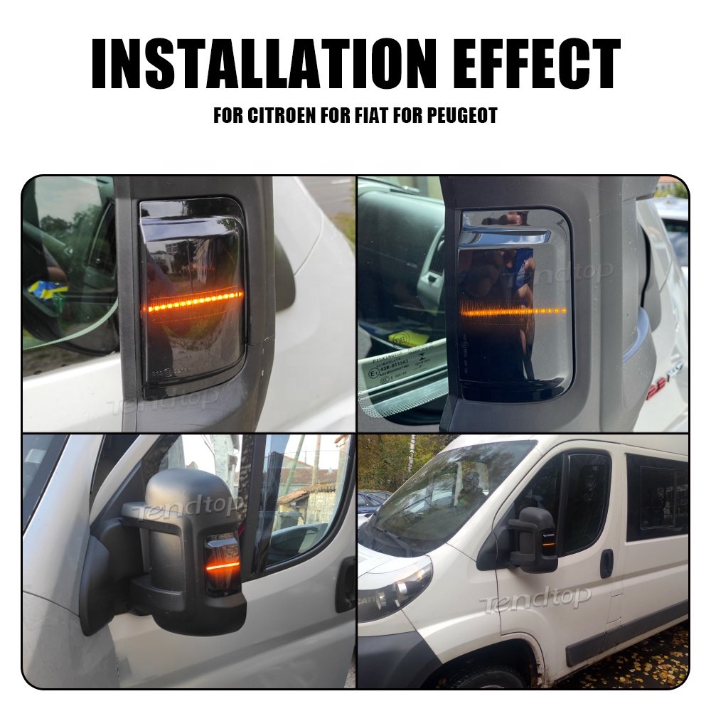 Sequential Turn Signal Lights for Fiat Ducato Peugeot Boxer Citroen Jumper dodge PROMASTER Dynamic Blinker Indicator Lamps