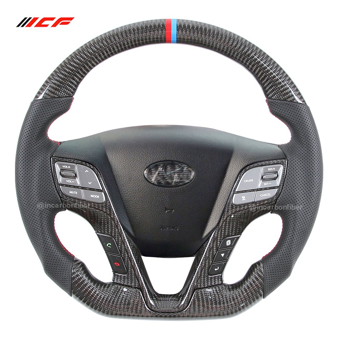 100% Real Carbon Fiber Steering Wheel for Hyundai Sonata SanteFe