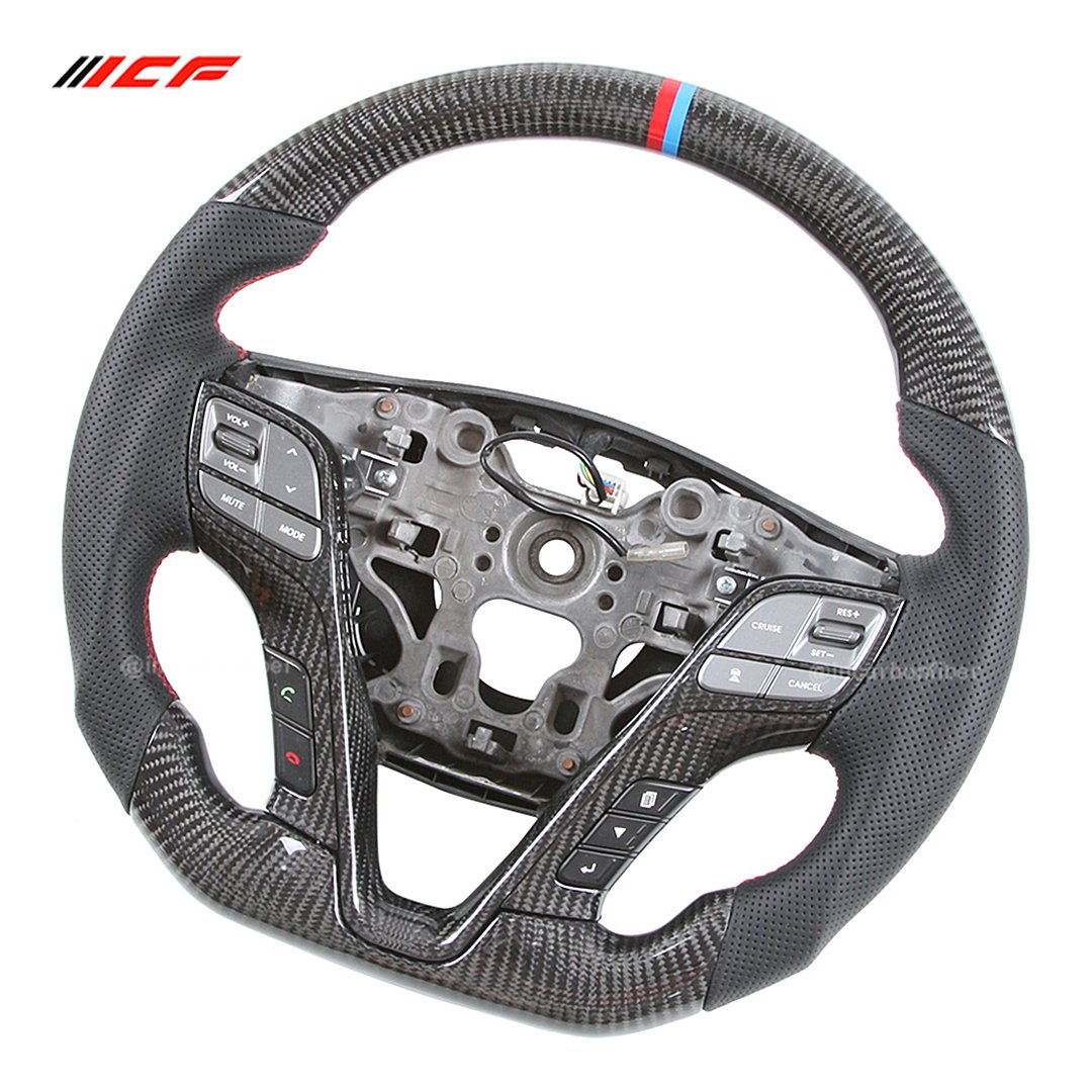 100% Real Carbon Fiber Steering Wheel for Hyundai Sonata SanteFe