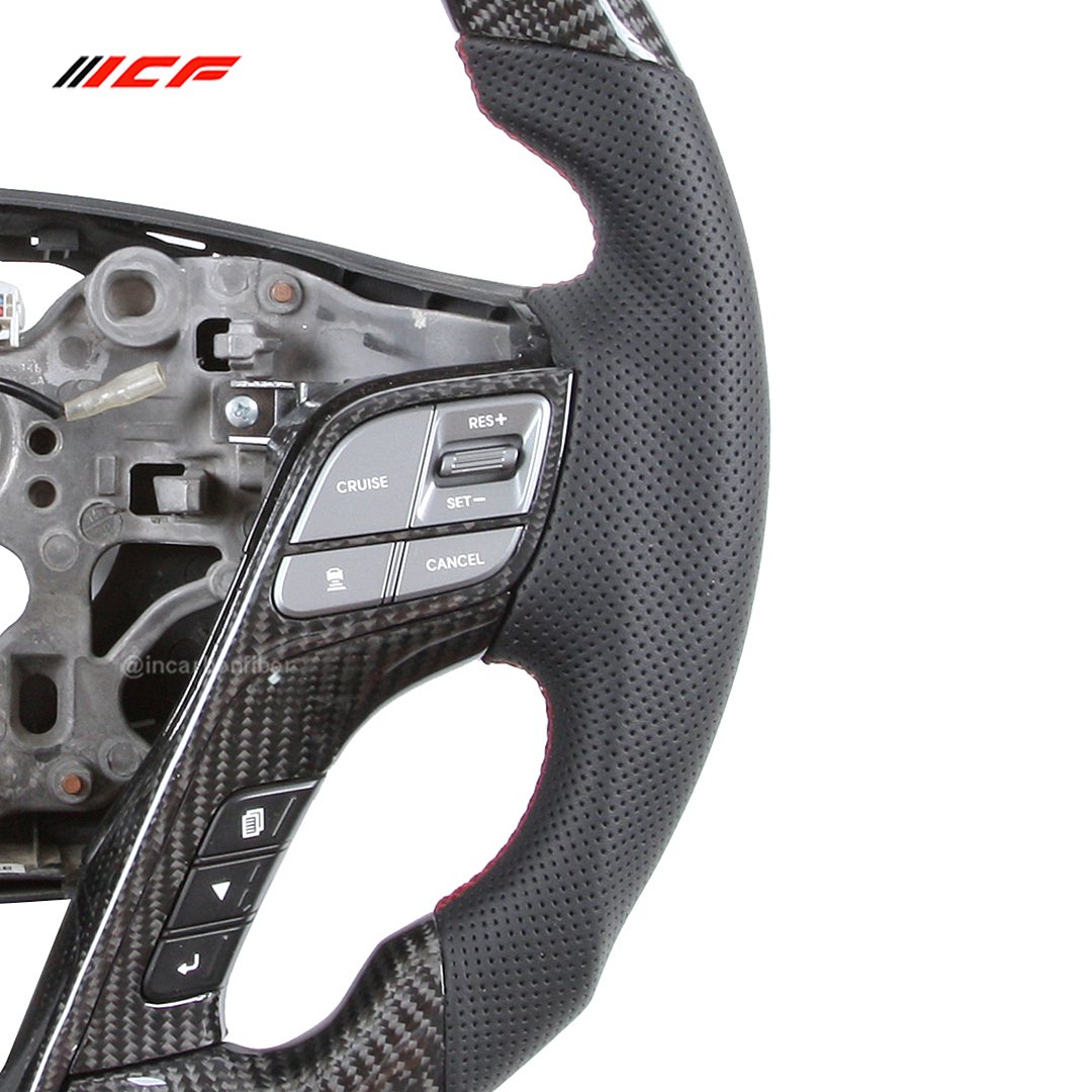 100% Real Carbon Fiber Steering Wheel for Hyundai Sonata SanteFe