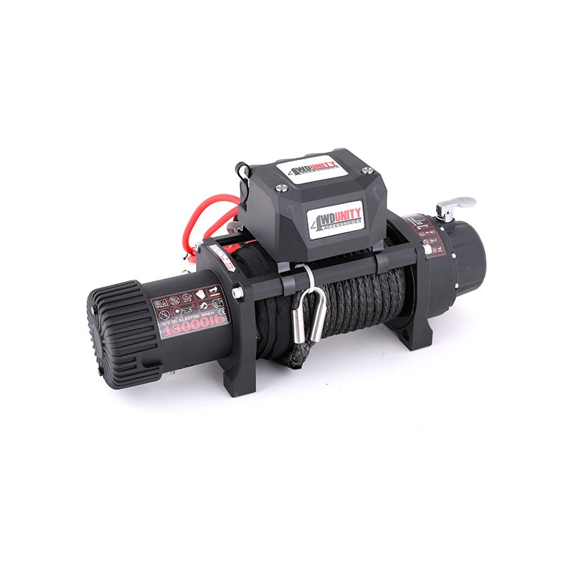 13000 Lbs Electric 4x4 Winch 12v With Synthetic Rope Wireless Remote Controller Winches for Jeep Wrangler Winch