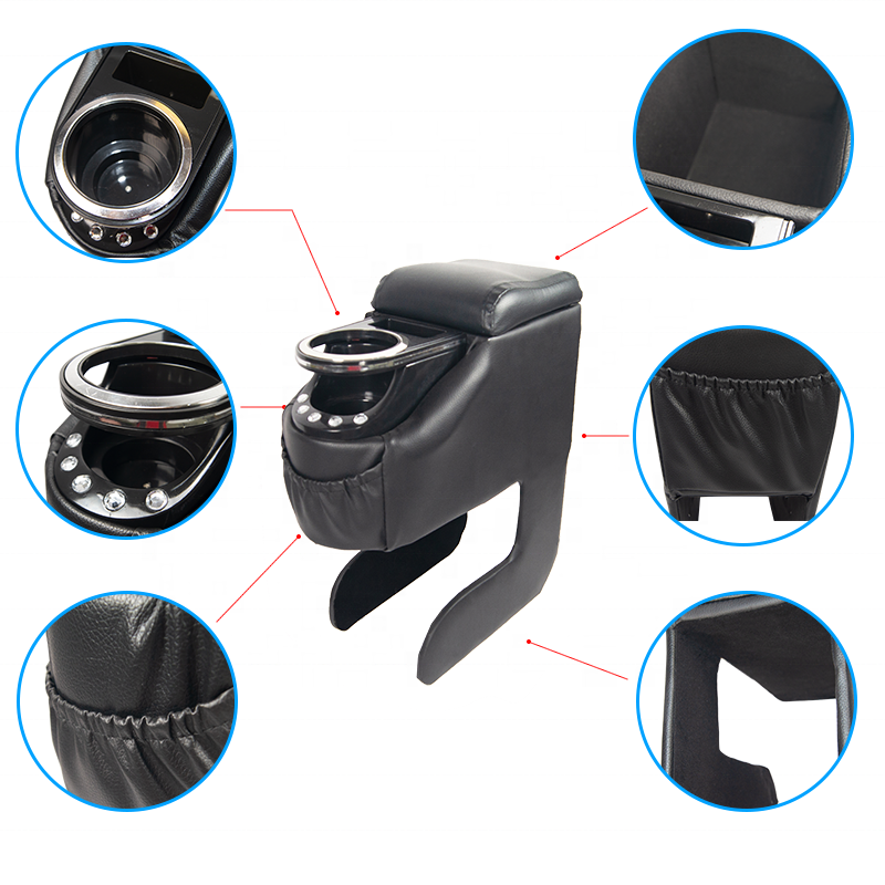 Carfu Car Accessories for Cars Interior Armrest AC-486 Factory Wholesale Storage Central Console Box