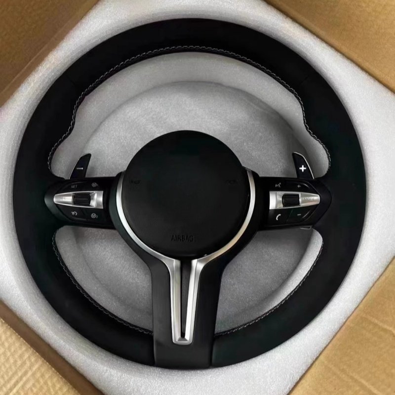 Delicately made Leather car Steering Wheel for BMW E46 E90 E91 E92 F30 F31 F34 F80 F10 F11 sport steering wheel