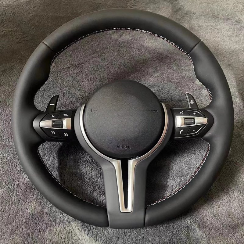 Delicately made Leather car Steering Wheel for BMW E46 E90 E91 E92 F30 F31 F34 F80 F10 F11 sport steering wheel