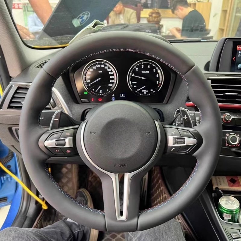 Delicately made Leather car Steering Wheel for BMW E46 E90 E91 E92 F30 F31 F34 F80 F10 F11 sport steering wheel