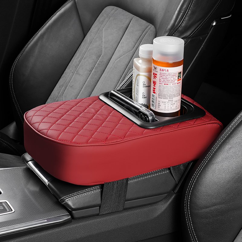 Car Armrest Box with Cup Holder, Car Center Armrest Box, Universal Car Armrest Box Storage Storage Boxes with Handle