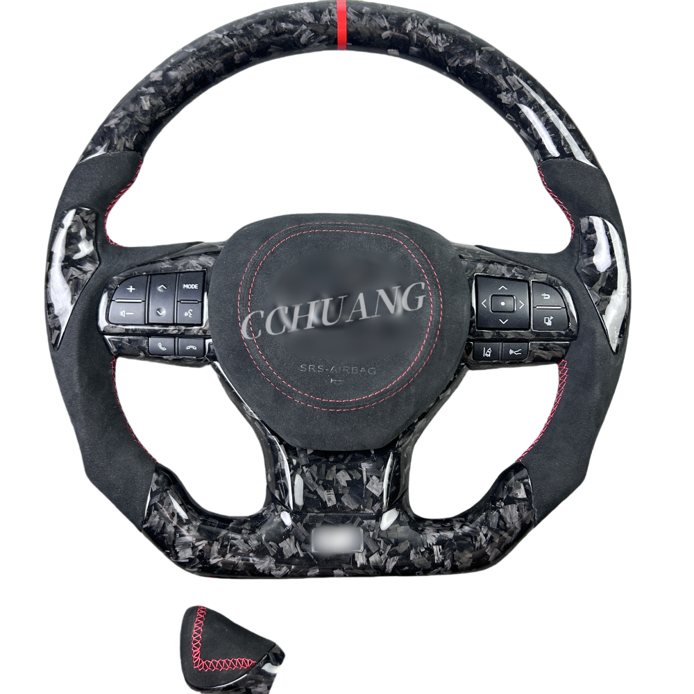Used in 2010-2022 Lexus RX270 RX300 RX350 F Sport,RX350L,RX450h RX400H RX450H Sport Styling Forged carbon fiber steering wheel