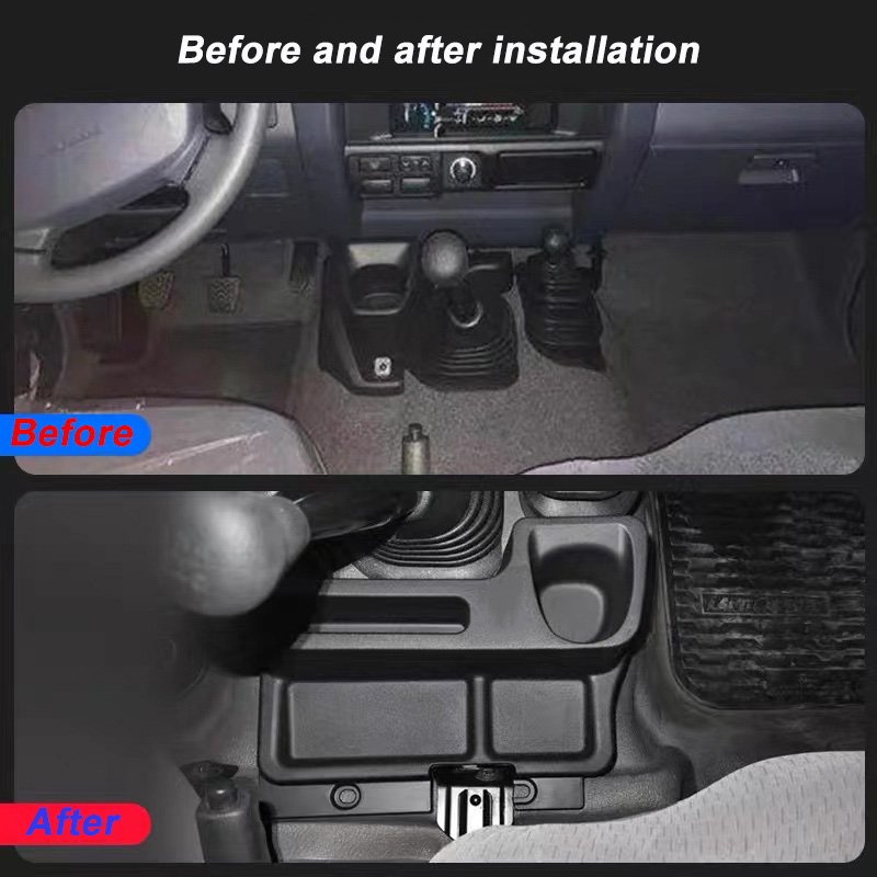 New ABS Car Center Console Organizer Armrest Storage Box Tray Container Pallet Holder Parts Toyota Land Cruiser LC70 71 76 79