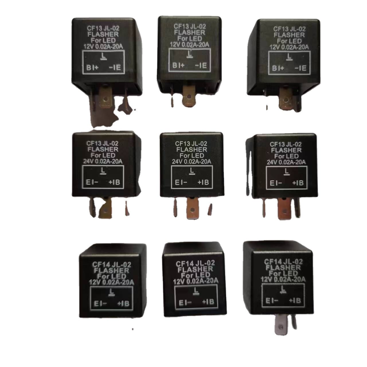 Car Use Auto LED Flasher 3 Pin 12v 24v Automotive Flasher Relays for Auto Turn signal