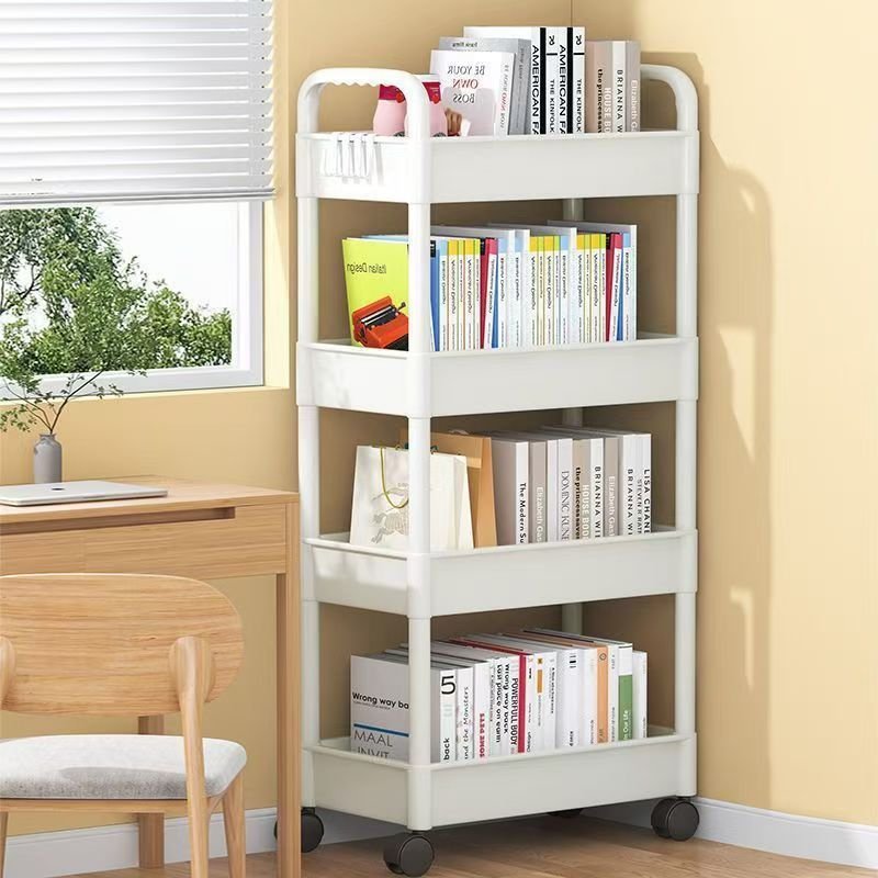 Hot Sale PP/ABS Rack Medium Duty Rack Storage Drawer Tool Box Trolley Dual Armrest Shelving