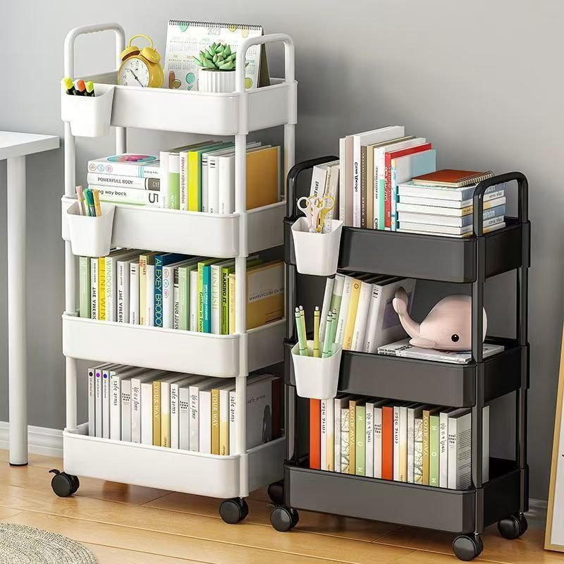 Hot Sale PP/ABS Rack Medium Duty Rack Storage Drawer Tool Box Trolley Dual Armrest Shelving